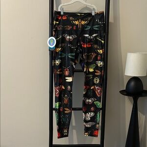 Yoga Democracy Insect Bug Print Leggings